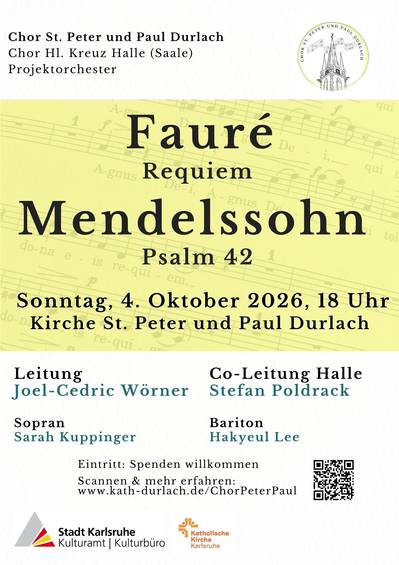 Quelle: Chor St. Peter und Paul Durlach